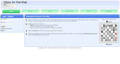 Desktop Screenshot of chessontheweb.com